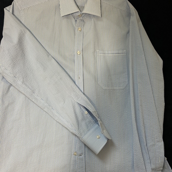 Paul & Shark Other - Paul & Shark Light Blue Striped Dress Shirt